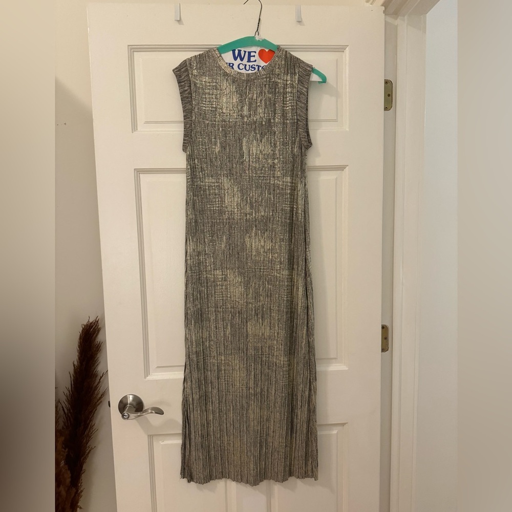 Gold and Silver knit dress